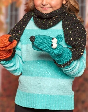 10 Crochet Animal Scarf for Kids Free Patterns