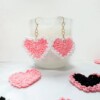 10 Crochet Heart Earring Free Patterns