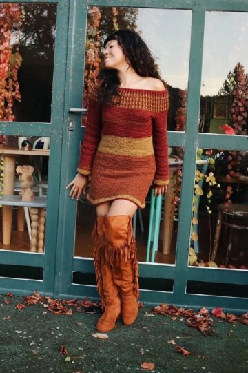 10 Crochet Off Shoulder Sweater Free Patterns