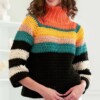 10 Crochet Striped Sweater Free Patterns