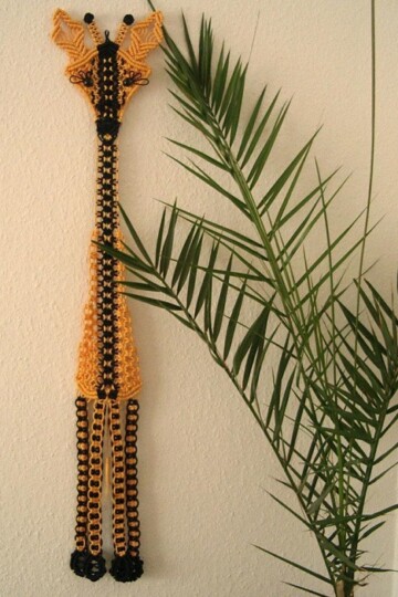 10 Macrame Giraffe Wall Hanging Patterns and Ideas