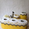 10 Toilet Paper Roll Basket Free Crochet Patterns