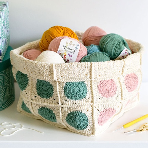 Dotty Square Basket