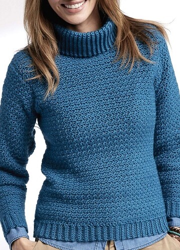 12 Crochet Turtleneck Sweater Free Patterns