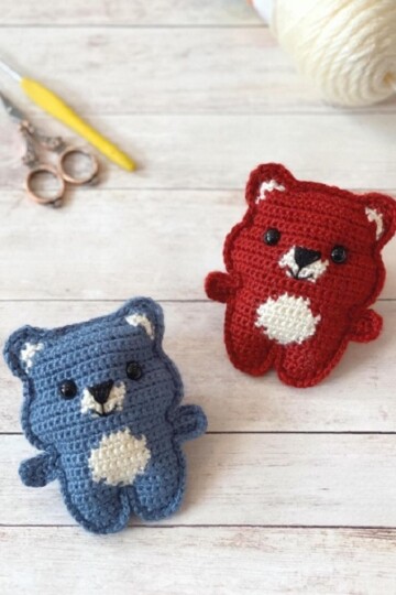 14 Crochet Pocket Teddies Free Patterns