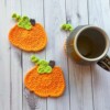 16 Crochet Pumpkin Coasters Free Patterns
