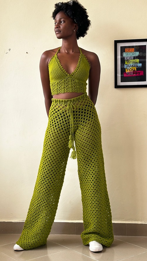 Crochet Women Long Pants Free Patterns 6