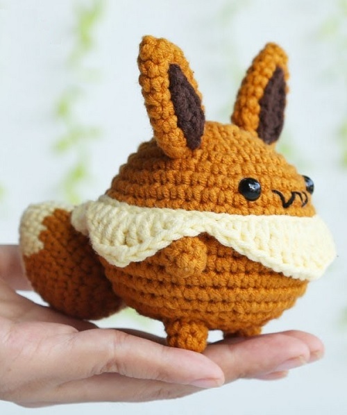 Unique Eevee Free Crochet Pattern 6