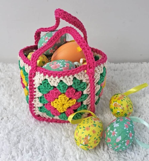 Granny Crochet Easter Basket