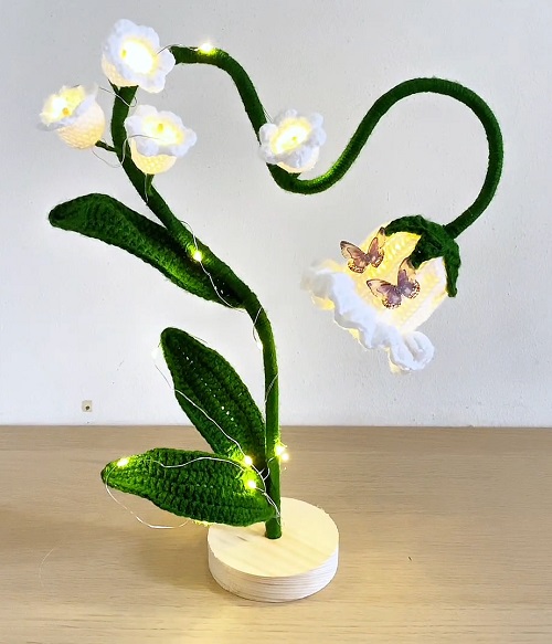 Crochet Flower Lamp Free Patterns 2