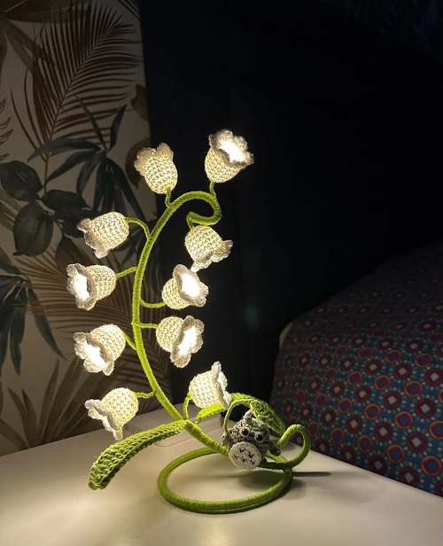 Crochet Flower Lamp Free Patterns 7