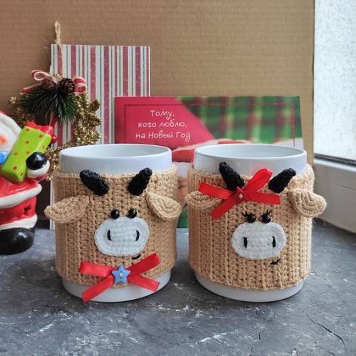 Coffee Mug Cover Free Crochet Pattern 2