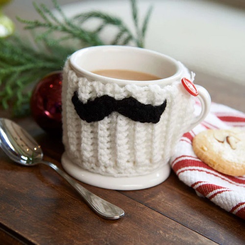Easy and Cute Coffee Mug Cover Crochet Pattern