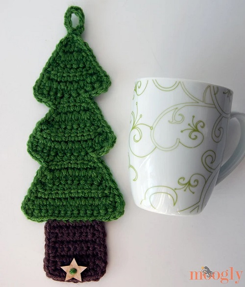 Easy and Cute Coffee Mug Cover Crochet Pattern 4