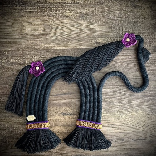 Cute Knotted Macrame Horse