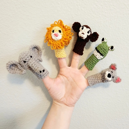 Wild Animals Finger Puppets