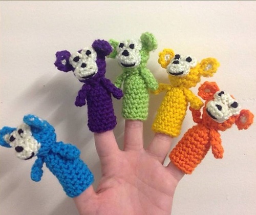 5 Little Monkeys Finger Puppets