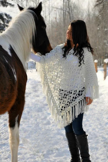 6 Crochet Butterfly Poncho Free Patterns