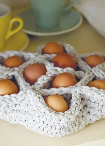 7 Crochet Egg Holder Basket Free Patterns