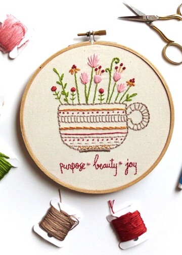 7 Tea Embroidery Free Patterns
