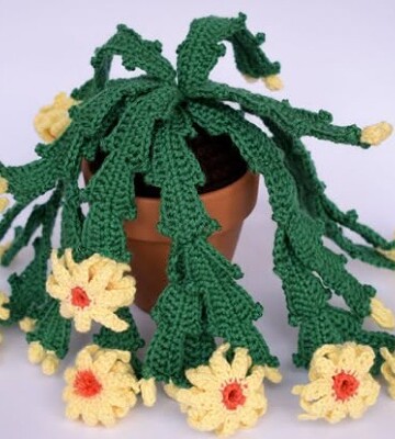 8 Crochet Christmas Cactus Free Patterns