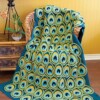 8 Peacock Afghan Free Crochet Patterns and Ideas