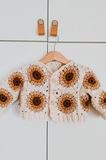 9 Crochet Granny Square Baby Cardigan Free Patterns