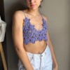 10 Crochet Floral Bralette Free Patterns