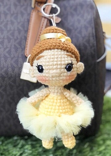 11 Crochet Doll Keychain Free Patterns