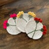 12 Crochet Flower Coaster Free Patterns