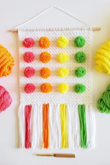 13 Crochet Pom Pom Wall Decor Free Patterns