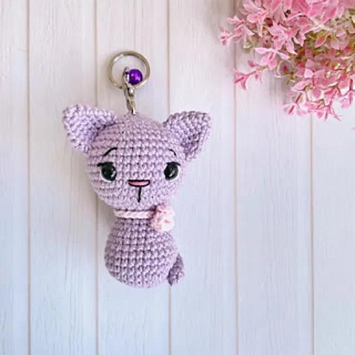 Amigurumi Cat Keychain