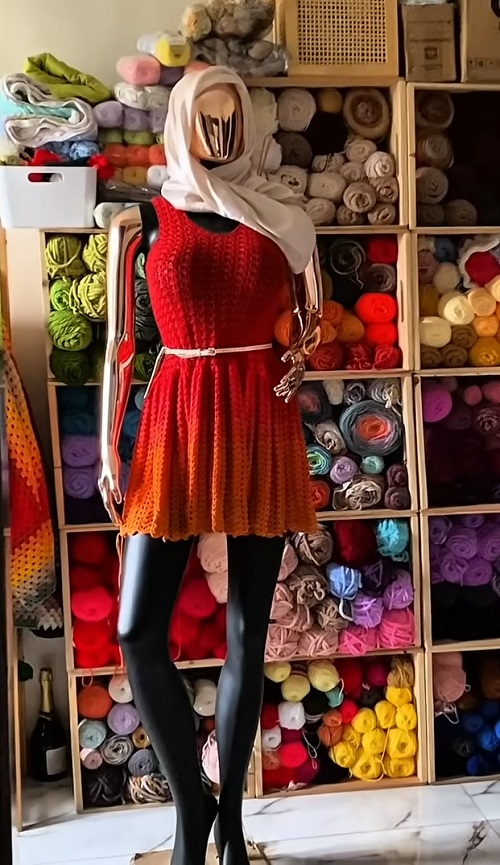 Peplum Dress Free Crochet Patterns 2
