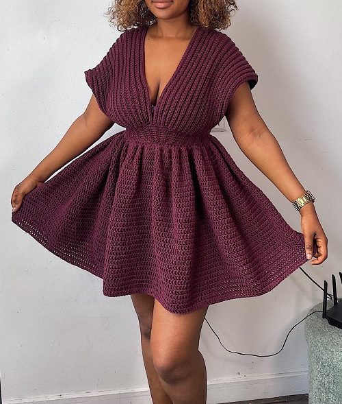 Peplum Dress Free Crochet Patterns 5