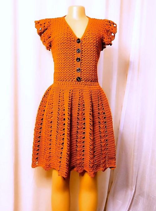 Peplum Dress Free Crochet Patterns 7