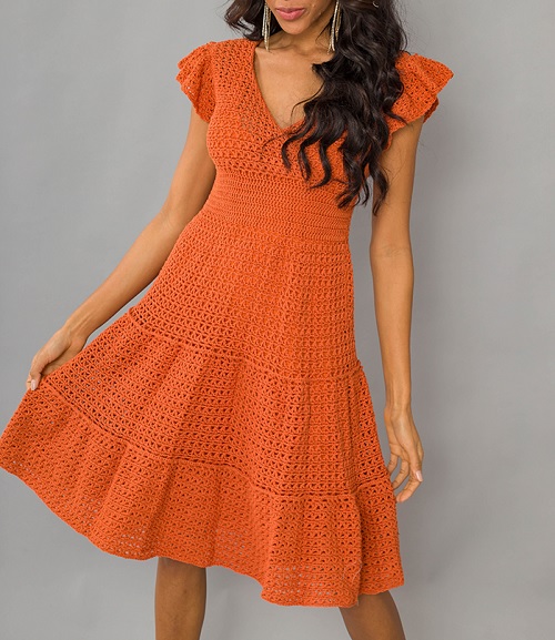 Peplum Dress Free Crochet Patterns 11