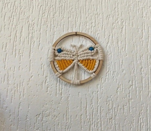 DIY Easter Macrame Butterfly Wall Hanging
