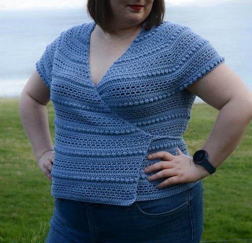 Crochet Sunshine Daydream Wrap Top