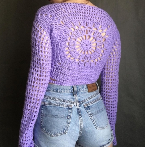 Free Crochet Mandala Wrap Top Pattern