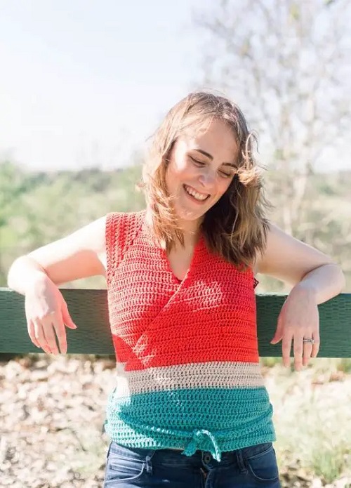 Crochet Summer Wrap Top Free Patterns 6