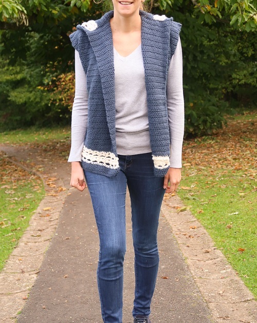 oversized vest crochet free patterns 10