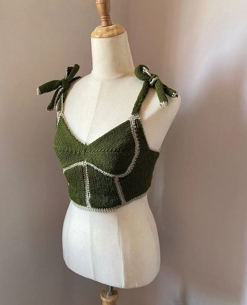knitted crop top