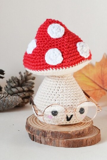 20 Crochet Mushrooms Free Patterns