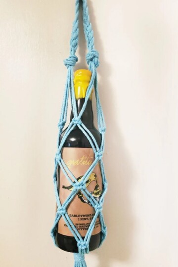 5 Macrame Wine Bottle Hanger Free Patterns