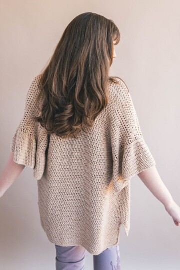 9 Crochet Ruffle Cardigan Free Patterns
