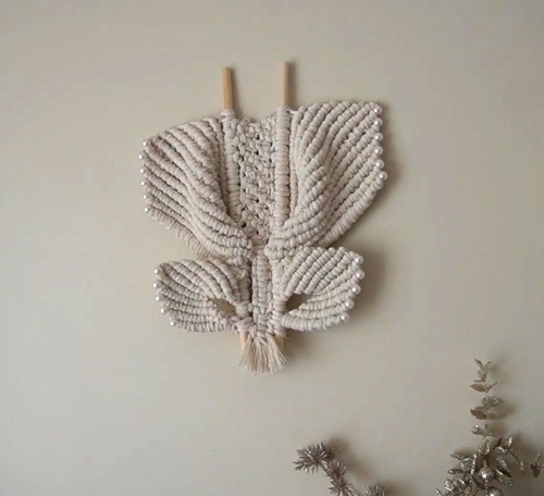 Macrame butterfly wall hanging