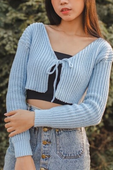 10 Crochet Tie Front Cardigan Free Patterns