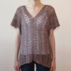 13 Crochet V-Neck Lace Top Free Patterns