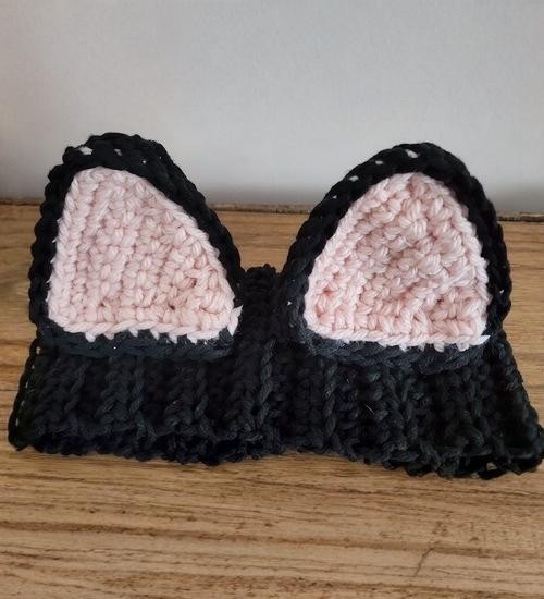 Crochet Cat Ears Animal Headband Free Pattern