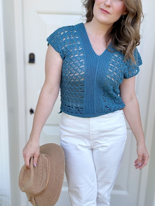 Violet Lace Top